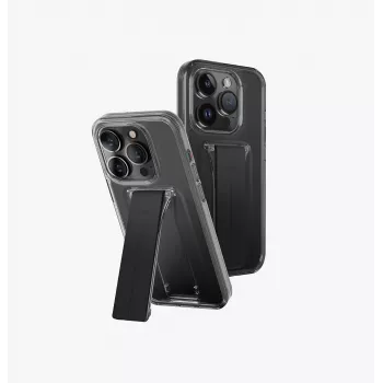 UNIQ Heldro Mount with Stand Case for iPhone 15 Pro 6.1 inch - Vapour Smoke