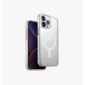 UNIQ LifePro Xtreme Case for iPhone 15 Pro Max 6.7 inch MagClick Charging Transparent Tinsel Lucent