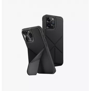UNIQ Transforma Case for iPhone 15 Pro Max 6.7 inch MagClick Charging Ebony Black