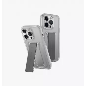 UNIQ Heldro Mount with Stand Case for Apple iPhone 15 Pro Max 6.7 inch - Vapour Smoke