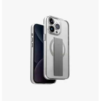 UNIQ Heldro Mag iPhone 15 Pro 6.1 inch MagClick Charging Case Black/Vapour Smoke
