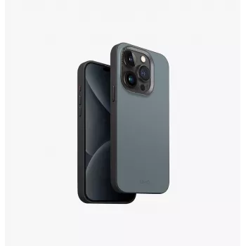 UNIQ Lyden DS MagClick Charging Case for iPhone 15 Pro 6.1 inch Washed Blue-Black