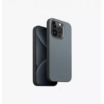 UNIQ Lyden DS Magclick Charging Case for iPhone 15 Pro Max 6.7 inch Washed Blue-Black