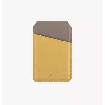 UNIQ Lyden DS Magnetic Wallet with RFID and Phone Stand Ivory/Lichen Green