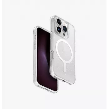 UNIQ LifePro Xtreme Magclick Charging Case for iPhone 16 Pro 6.3 inch Transparent Tinsel Lucent