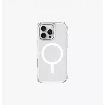 UNIQ LifePro Xtreme Magclick Charging Case for iPhone 16 Pro 6.3 inch Transparent Tinsel Lucent
