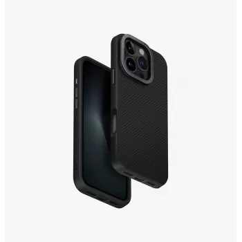 UNIQ Keva Max Magclick Charging Case for iPhone 16 Pro 6.3 inch - Black Carbon