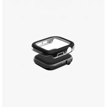 UNIQ Voute Protective Case with Tempered Glass for Apple Watch Series 10/11 46mm Silver