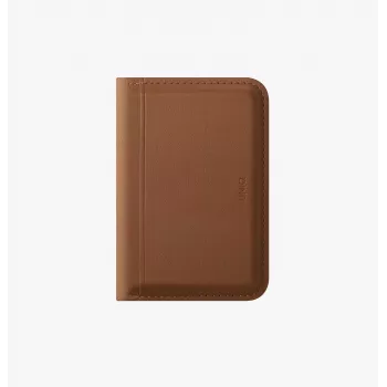 UNIQ Lyden DS Magnetic Wallet with RFID Protection and Phone Stand - Caramel