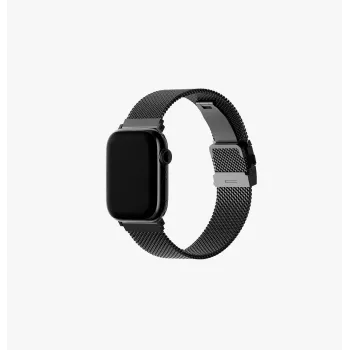 UNIQ Dante Pro Stainless Steel Milanese Loop Watch Strap for Apple Watch 40/41/42mm - Graphite Black