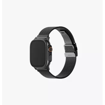 UNIQ Dante Pro Stainless Steel Milanese Loop Watch Strap for Apple Watch 40/41/42mm - Graphite Black