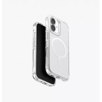 UNIQ LifePro Xtreme MagClick Charging Case for iPhone 15 Pro Max, Clear Glitter