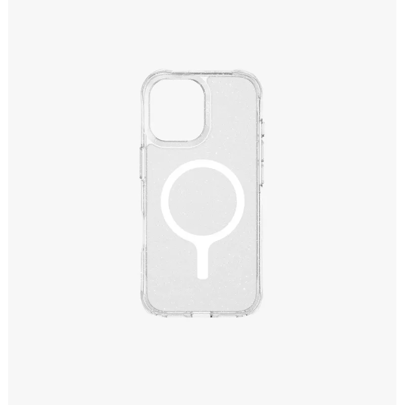 UNIQ LifePro Xtreme MagClick Charging Case for iPhone 15 Pro Max, Clear Glitter