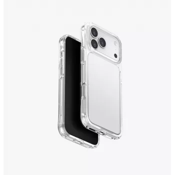 UNIQ Lifepro Xtreme Case for Apple iPhone 15 Pro Max, Clear/Transparent, Hybrid (PC+TPU), MIL-STD-810G Drop Protection, MagSafe Compatible