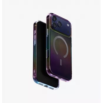 UNIQ Iridescia Case for Apple iPhone 17 Pro Max Magclick Charging Midnight Quartz