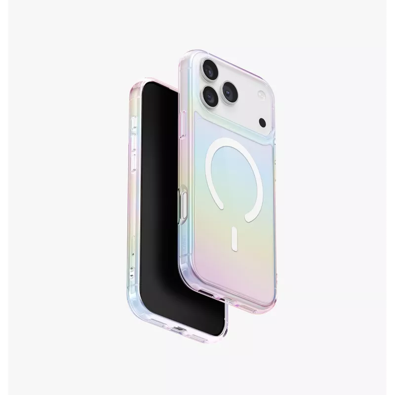 UNIQ Iridescia Case for Apple iPhone 17 Pro Max Magclick Charging Midnight Quartz