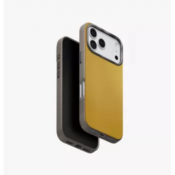 UNIQ Lyden DS Case for iPhone 17 Pro MagClick Charging Yellow-Grey