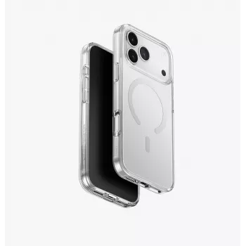 UNIQ Clario Case for iPhone 15 Pro Max with Magclick Charging, Transparent