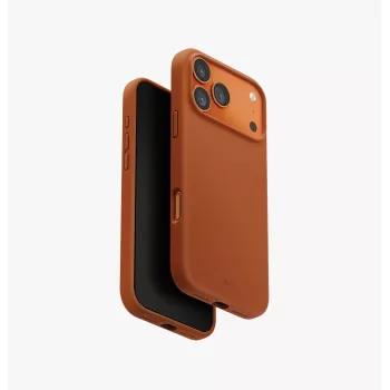 UNIQ Lino MagClick Charging Case for iPhone 15 Pro Max, Liquid Silicone, Orange