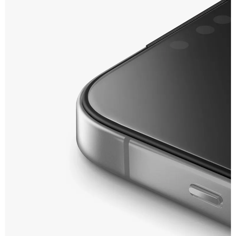 UNIQ Optix Matte Tempered Glass Screen Protector for Apple iPhone 15 Pro Max, Matte/Anti-Glare, 9H Hardness, 0.33 mm, Anti-Fingerprint, Scratch Resistant, Shatter-Proof, Oleophobic Coating, Bubble-Free Installation, 1 Pack