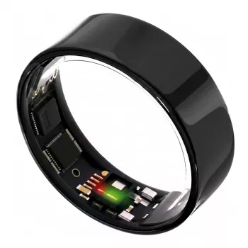 ULTRAHUMAN Ring Air - Smart Ring for Men and Women - Sleep and Fitness Tracking Wearable - Heart Rate - Smart Ring Aster Black Size 13