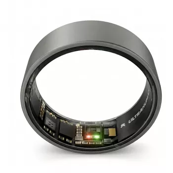 ULTRAHUMAN Ring Air - Smart Ring for Men and Women - Sleep and Fitness Tracking Wearable - Heart Rate - Smart Ring Matte Grey Size 8