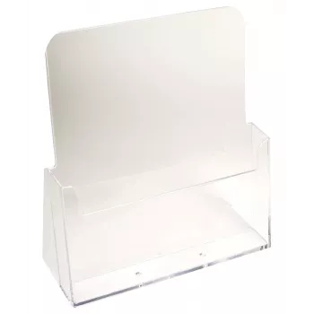 Exacompta A4 Counter Display with 1 Pocket, Polystyrene, Transparent, 85 x 235 x 247 mm (74058D)