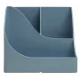 Exacompta Pen Wave AutentiK 5-Compartment Pen Holder Blue-Grey