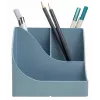 Exacompta Pen Wave AutentiK 5-Compartment Pen Holder Blue-Grey