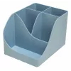 Exacompta Pen Wave AutentiK 5-Compartment Pen Holder Blue-Grey