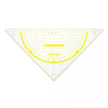 ARISTO Geodreieck 2 Set Square 80 cm Transparent Plexiglas