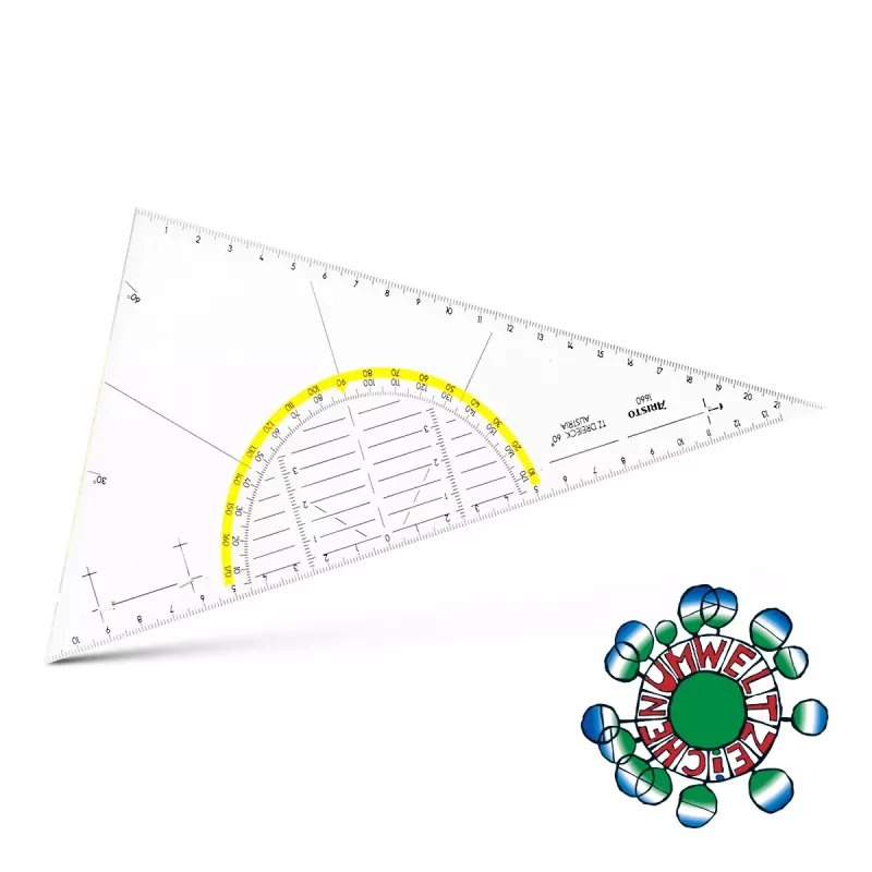 ARISTO Geometry Set Square 26.0 cm Transparent