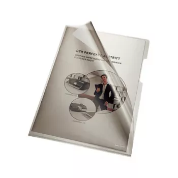 Esselte Leitz Document Sleeve DIN A4 Hard PVC 0.15 mm Grey 205000GR 100 pcs