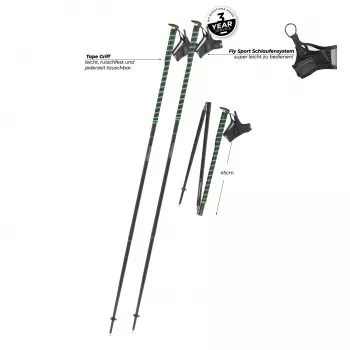 Komperdell FXP Composite Trail 115 cm Running Poles