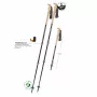 Komperdell Carbon Ultra Zero Telescopic Trekking Poles, 3-Section Ultralight Carbon, Powerlock 3.0, Trek Pro 280 Cork Grip