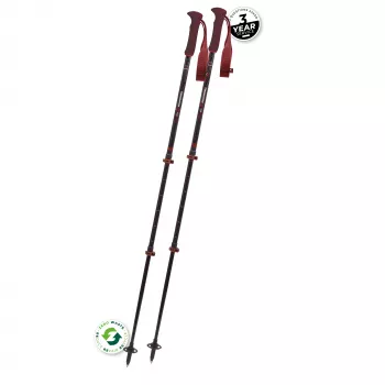 Komperdell Carbon EVO Zero Compact Trekking Poles - Malbec