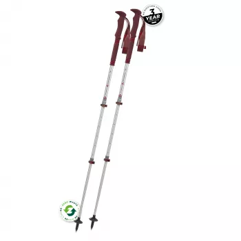 Komperdell Explorer Zero Compact Trekking Poles - Malbec
