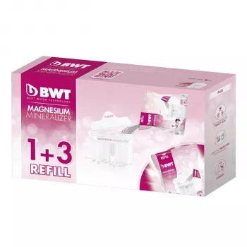 BWT 814544 Longlife Refill 1+3 Water Filter Jug Pink/White