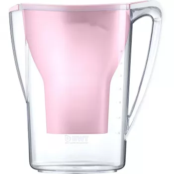 BWT Aqualizer Home 125557844 Pink Water Filter Jug with 1 Magnesium Mineralized Water Filter Cartridge