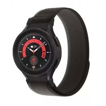 TECH-PROTECT Nylon Samsung Galaxy Watch 4 / 5 / 5 Pro / 6 / 7 / FE Black/Orange