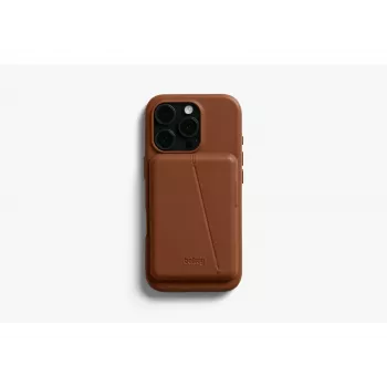 Bellroy Leather Case with Magnetic Wallet for iPhone 16 Pro, Brown