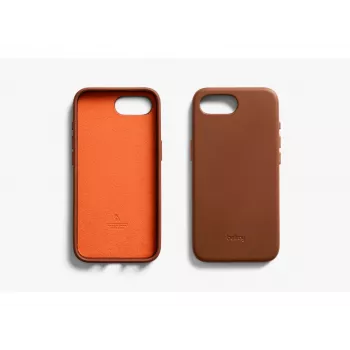 Bellroy Leather Case for iPhone 16e, Brown