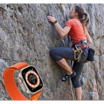 Tech-Protect Nylon Pro Sport Loop for Apple Watch 4 / 5 / 6 / 7 / 8 / SE / Ultra (42 / 44 / 45 / 49mm) Orange