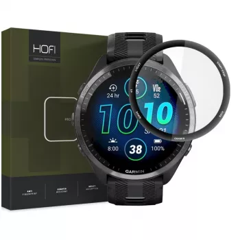 HOFI Hybrid Pro+ Hybrid Glass Screen Protector for Garmin Forerunner 965 - Black