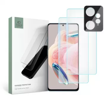 TECH-PROTECT Tempered Glass + Camera Lens Supreme Set for Xiaomi Redmi Note 12 LTE