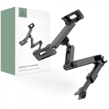 TECH-PROTECT V1 Stretchable Headrest Car Mount Black