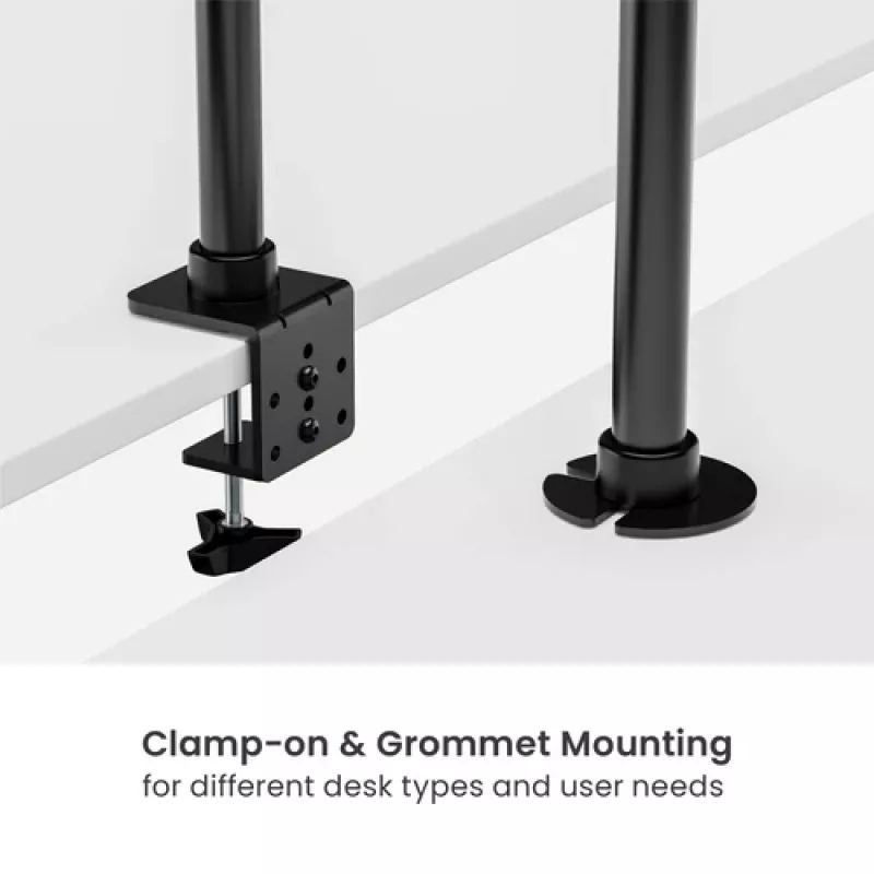 Equip Dual Monitor Desk Mount 17-35 inch 360° Rotation 20kg Black