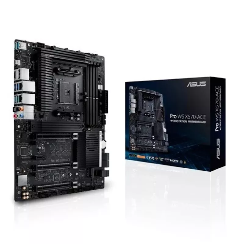 ASUS Pro WS X570-ACE Workstation Motherboard - AMD AM4 - DDR4 - ATX - Dual Gigabit LAN