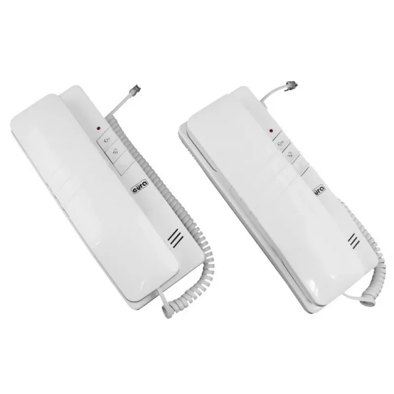 EURA ADP-48A3 (RL-3203CC) Wired Audio Intercom System - White/Silver