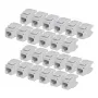 StarTech.com Cat6 Keystone Jack 24-Pack, RJ45 Ethernet Keystone Coupler, UTP Cat6 Wall Jack, 180 Degree 110 Punch Down, White